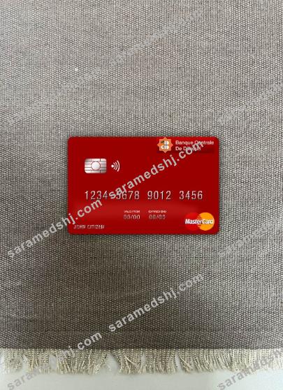 Djibouti Central Bank of Djibouti mastercard photolook front